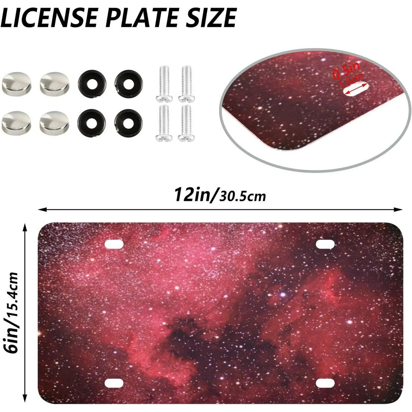 Red Galaxy Vanity Plate