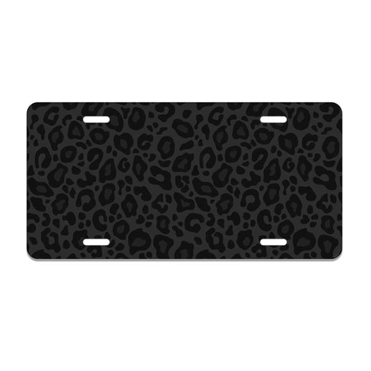 Black Leopard Vanity PLate