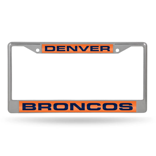 Broncos Metal License Plate Frame